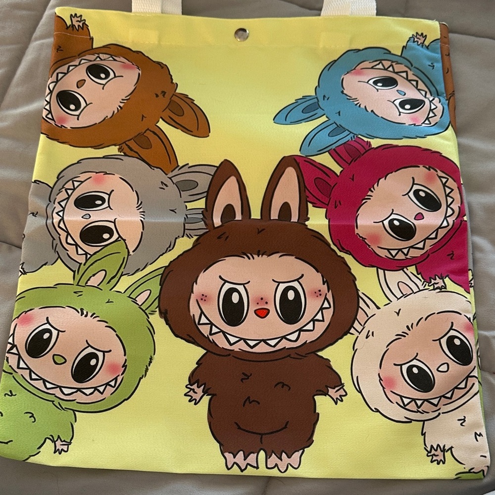 Labubu Character Tote Bag 13 x 15 inches